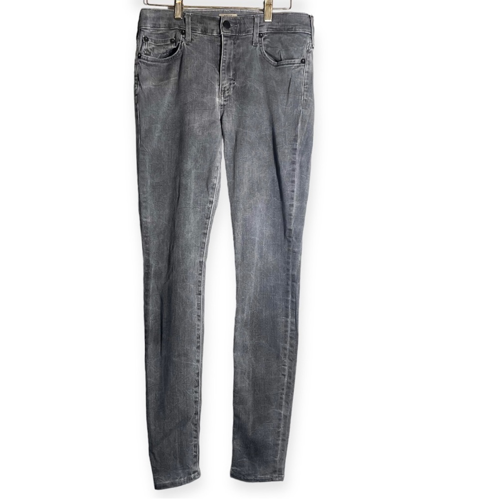 True Religion Halle Mid Rise Grey Super Skiny Size 29 U.S.A. made jeans